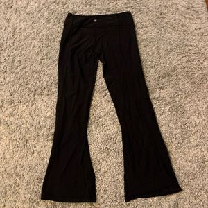 BLACK LULULEMON FLARE PANTS